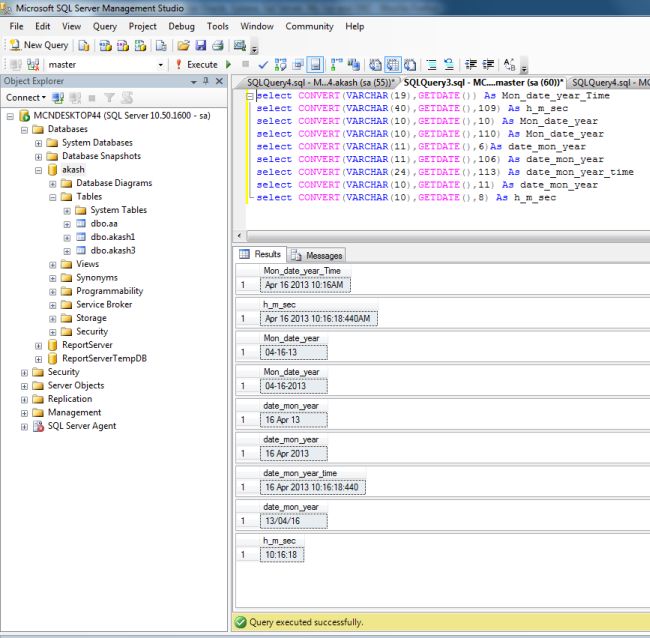 How to convert date and time format in SQL