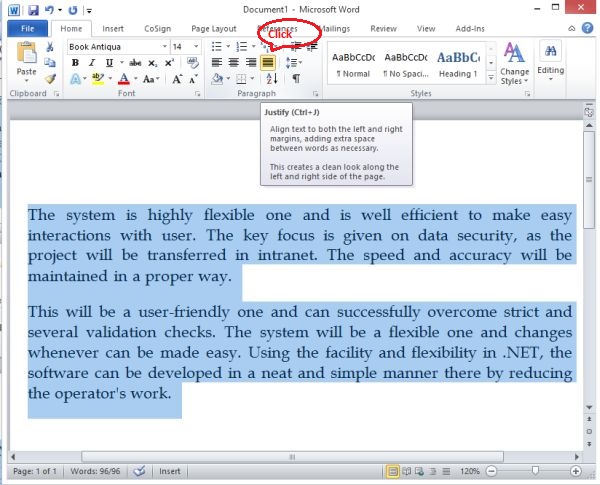 how to right justify in word on mac for resume